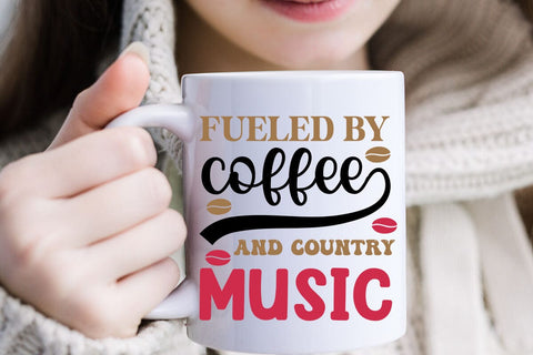 Fueled by coffee and country music SVG Angelina750 