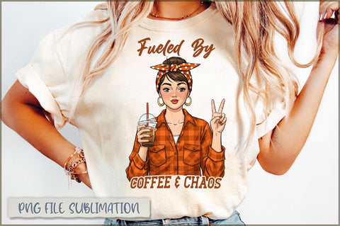 Fueled by coffee & chaos Sublimation Sublimation Shetara Begum 