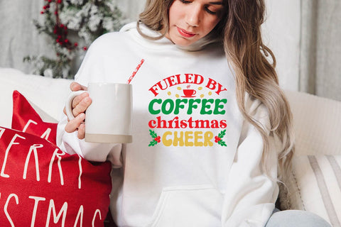 Fueled by coffee christmas cheer SVG Angelina750 