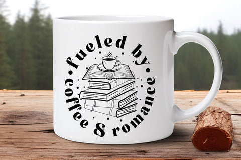 Fueled by Coffee & romance svg Design SVG Regulrcrative 