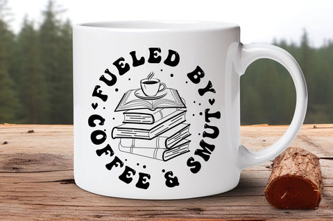 Fueled by Coffee & smut svg Design SVG Regulrcrative 