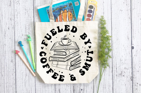 Fueled by Coffee & smut svg Design SVG Regulrcrative 