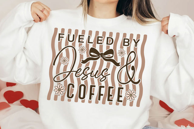 Fueled by Jesus And Coffee SVG, Christian Coffee SVG PNG SVG SVG Studio 