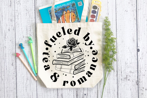Fueled by tea & romance svg Design SVG Regulrcrative 