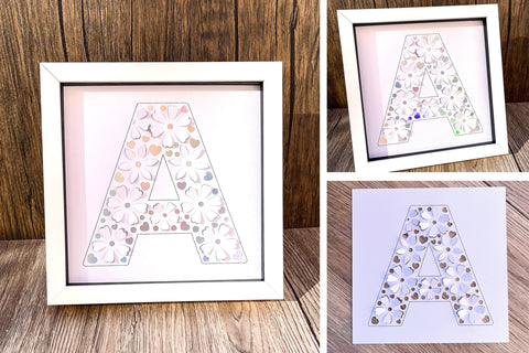 Full Alphabet, Pop out flower petals SVG SVG Digital Gems 