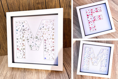 Full Alphabet, Pop out flower petals SVG SVG Digital Gems 