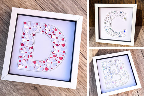 Full Alphabet, Pop out flower petals SVG SVG Digital Gems 