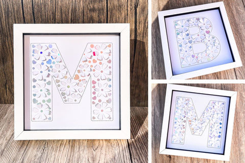 Full Alphabet, Pop out flower petals SVG SVG Digital Gems 