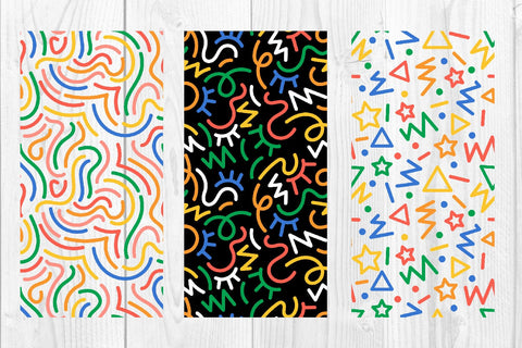 Full color Doodle abstract pattern,graph SVG dadan_pm 