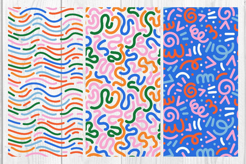 Full color Doodle abstract pattern,graphic background SVG dadan_pm 