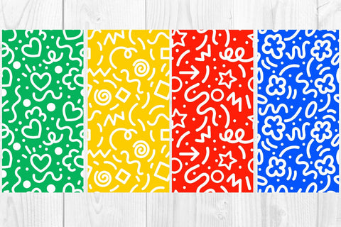 Full color Doodle abstract pattern,graphic background SVG dadan_pm 