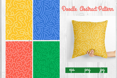 Full color Doodle abstract pattern,graphic background SVG dadan_pm 