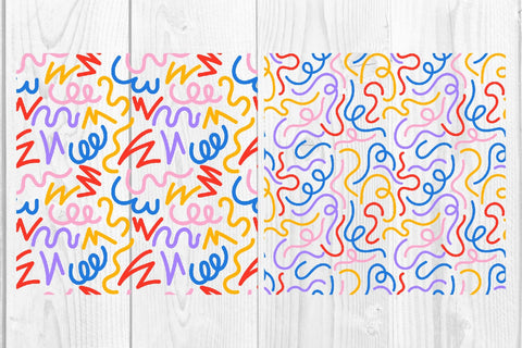 Full color Doodle abstract pattern,graphic background SVG dadan_pm 