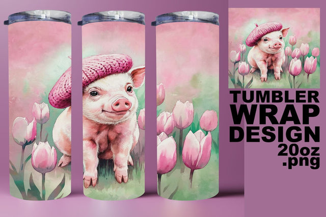 Fun and colorful tumbler wrap, great for DIY! , Animals Sublimation HoodArtCraft 