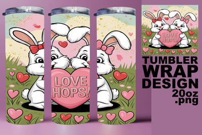 Fun and colorful tumbler wrap, great for DIY! , Valentines Sublimation HoodArtCraft 
