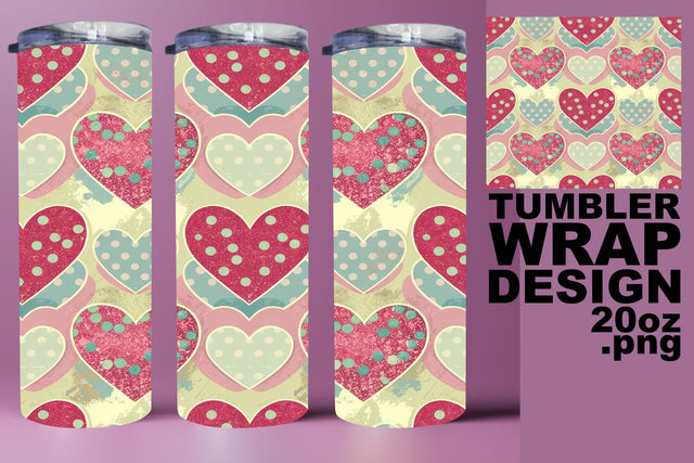 Fun and colorful wrap, perfect for DIY projects! , Heart Sublimation HoodArtCraft 