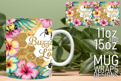 Fun and creative wraps, ideal for all your mug projects! , Bee Sublimation HoodArtCraft 