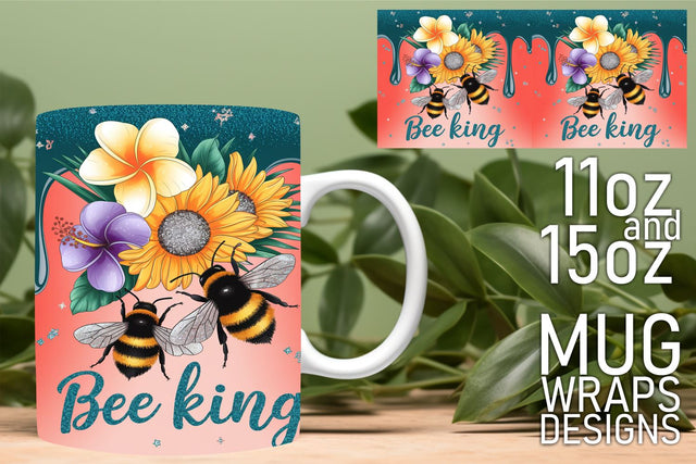 Fun and creative wraps, ideal for sublimation enthusiasts! , Bee Sublimation HoodArtCraft 