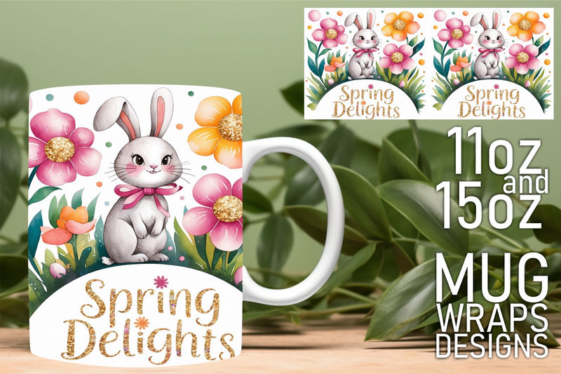 Fun and vibrant mug wraps, ideal for personal touches! , Easter Sublimation HoodArtCraft 