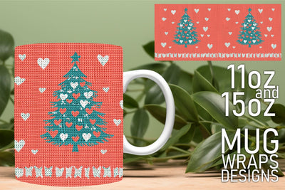 Fun and vibrant mug wraps, ideal for personal touches! , Holiday Sublimation HoodArtCraft 