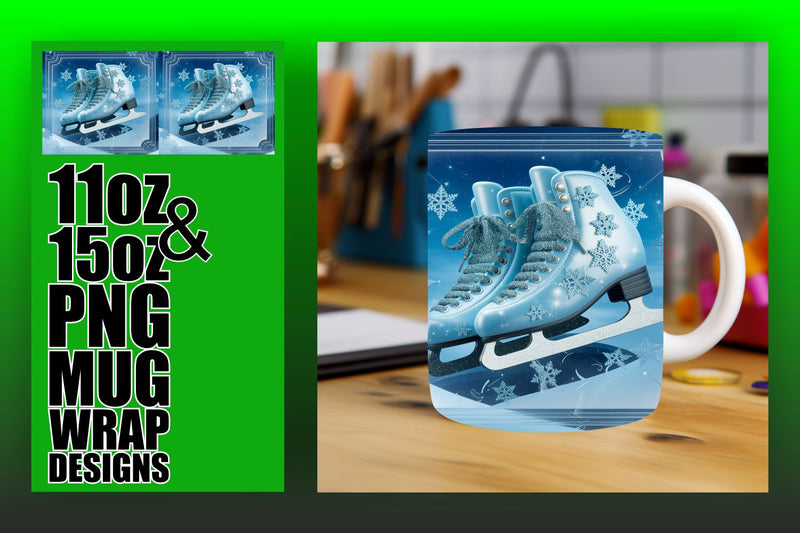 Fun and vibrant mug wraps, ideal for your creative projects! , 3D Xmas Sublimation HoodArtCraft 