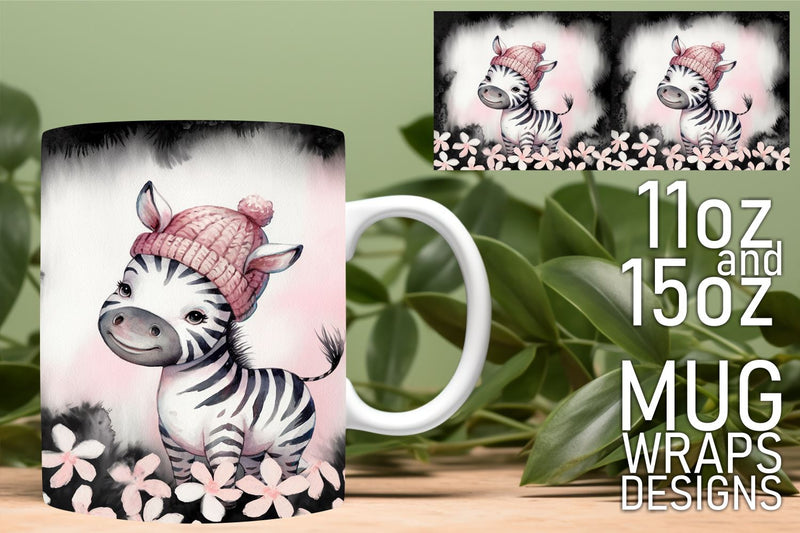 Fun and vibrant mug wraps, ideal for your creative projects! , Animals Sublimation HoodArtCraft 