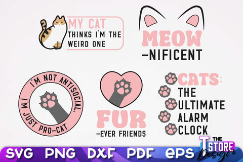 Fun Cat SVG Design | Fun Cats SVG Quotes | Funny Cat SVG Quotes v.1 SVG The T Store Design 