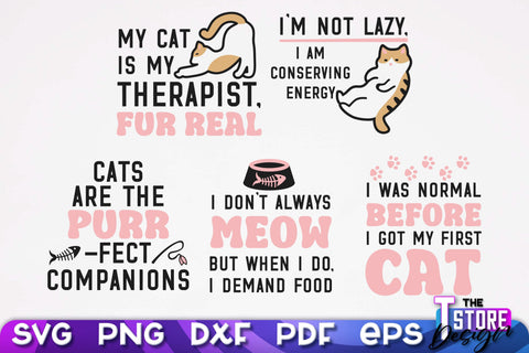 Fun Cat SVG Design | Fun Cats SVG Quotes | Funny Cat SVG Quotes v.1 SVG The T Store Design 