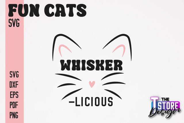 Fun Cat SVG Design | Fun Cats SVG Quotes | Funny Cat SVG Quotes v.1 SVG The T Store Design 