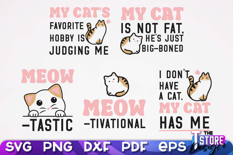 Fun Cat SVG Design | Fun Cats SVG Quotes | Funny Cat SVG Quotes v.1 SVG The T Store Design 