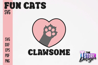 Fun Cat SVG Design | Fun Cats SVG Quotes | Funny Cat SVG Quotes v.1 SVG The T Store Design 