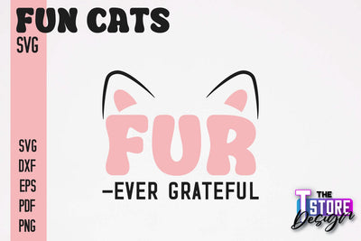 Fun Cat SVG Design | Fun Cats SVG Quotes | Funny Cat SVG Quotes v.2 SVG The T Store Design 