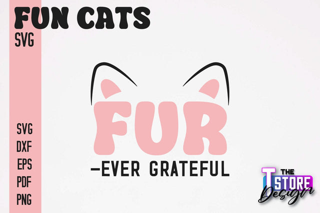 Fun Cat SVG Design | Fun Cats SVG Quotes | Funny Cat SVG Quotes v.2 SVG The T Store Design 