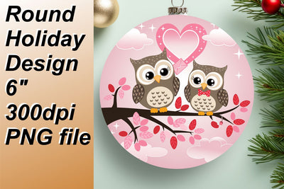 Fun circle designs for eye-catching keychains, craft your masterpiece today., Valentines Sublimation HoodArtCraft 