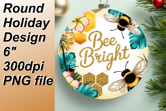 Fun circle designs for eye-catching keychains, unleash your imagination., Bee Sublimation HoodArtCraft 