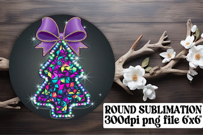 Fun circle designs, perfect for keychains and sublimation! , Neon Xmas Sublimation afrosvg 