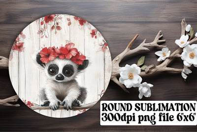 Fun circle PNG designs for keychains, sublimation-ready! , Animals Sublimation afrosvg 