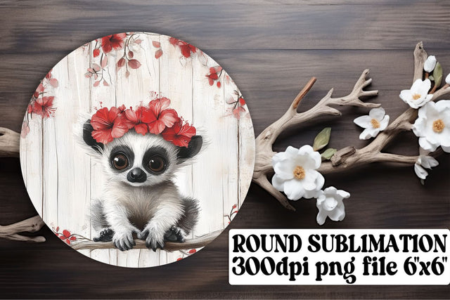 Fun circle PNG designs for keychains, sublimation-ready! , Animals Sublimation afrosvg 