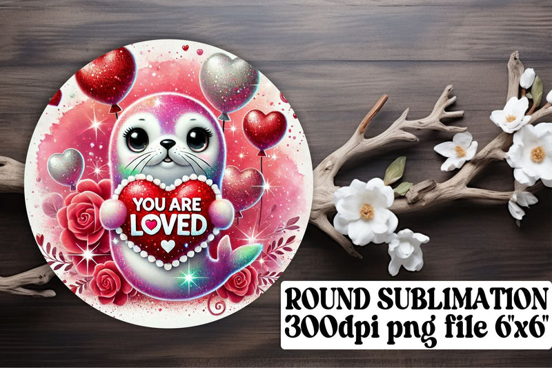Fun circle PNGs for sublimation, ready for keychain projects! , Valentines Sublimation afrosvg 