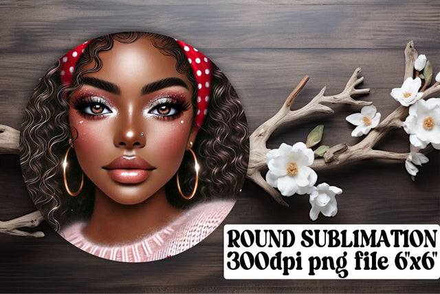 Fun designs for keychains, ready for vibrant circle projects! , Love Girl Sublimation afrosvg 