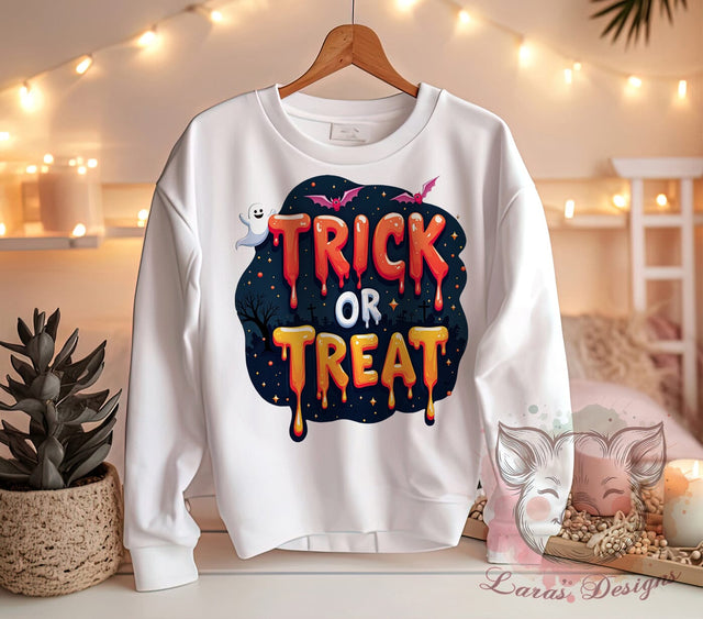 Fun Halloween, Trick Or Treat, PNG Files, Sublimation Designs, Halloween Party, Spooky Graphics, Halloween Decorations, Fall Crafts Sublimation Lara' s Designs 