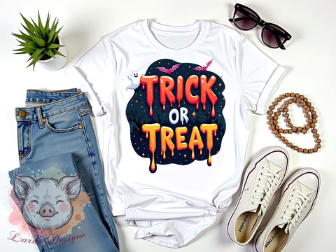 Fun Halloween, Trick Or Treat, PNG Files, Sublimation Designs, Halloween Party, Spooky Graphics, Halloween Decorations, Fall Crafts Sublimation Lara' s Designs 