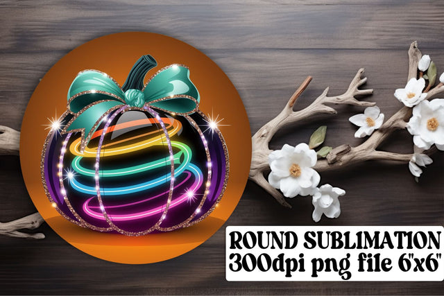 Fun keychain designs, ideal for sublimation round PNGs! , Neon Fall Sublimation afrosvg 