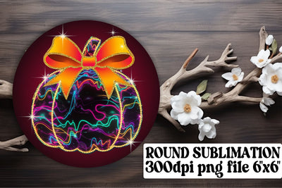 Fun keychain designs, ready for vibrant round PNG sublimation! , Neon Fall Sublimation afrosvg 