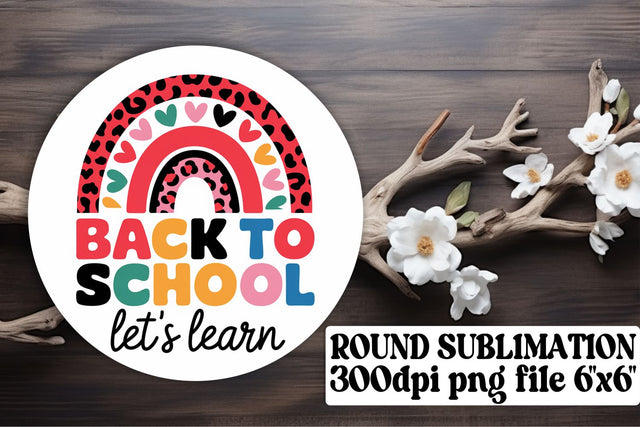 Fun keychain PNG files, ready for colorful circle designs! , Back To School Sublimation afrosvg 