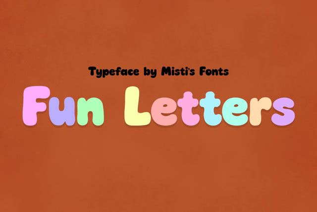 Fun Letters Font Misti's Fonts 