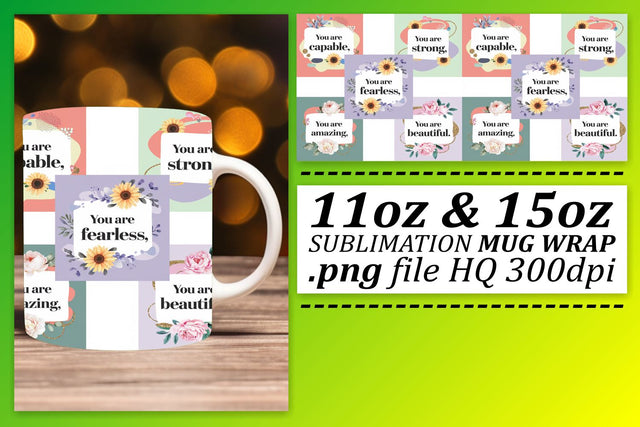 Fun mug wraps, ideal for parties and events! , Quote Sublimation afrosvg 
