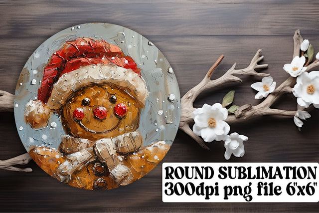 Fun round designs, ideal for keychain sublimation projects! , Christmas Sublimation afrosvg 