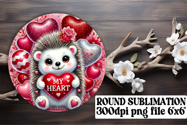 Fun round designs, ideal for keychain sublimation projects! , Valentines Sublimation afrosvg 