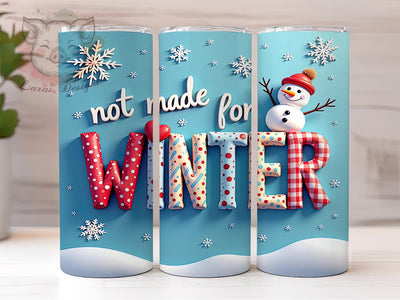 Fun Snowman Christmas Winter Tumbler Wrap, Snowman Design, 20oz Tumbler, Sublimation Wrap, Winter Drinkware, Holiday Gift, Fun Christmas Mug Sublimation Lara' s Designs 